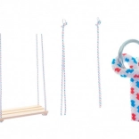 Trægyngesæde – naturfarvet gyngebræt 46 × 19 cm, bæreevne 80 kg