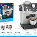 Børnekaffemaskine med lys og lyde – grå