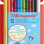 Sæt akvarelblyanter Stabilo Aquacolor 12 stk