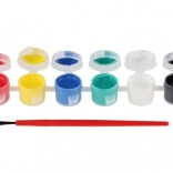 Akrylmaling med pensel til keramik, glas og sten