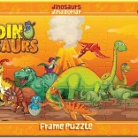 ART PUZZLE dinosaurer – pladepuslespil 48 brikker