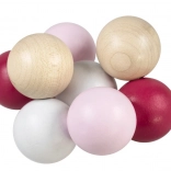 Detoa Kugler på snor lyserød