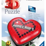 Ravensburger 3D-puslespil hjerte Minecraft, 54 brikker