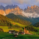 Puslespil CHERRY PAZZI – Santa Maddalena, Dolomitterne (1000 brikker)