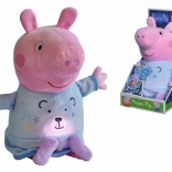 Peppa Pig plysbamse med lys og melodi til sengetid 25 cm