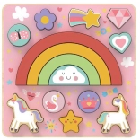 Balancering puslespil Enhjørning 2 i 1