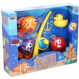 Fang små fisk med lille and