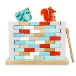 Træ-balance spil LAD IKKE MUREN FALDE