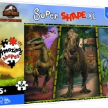 Puzzle XL Super Shape dinosaurer JURASSIC WORLD 104 brikker