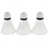 Badmintonbolde hvide 3 stk plastik