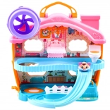 Interaktivt hamsterhus med rutsjebane