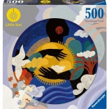 Puslespil RAVENSBURGER 500 brikker – lille sol, sanse “læsning” (rundt)