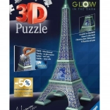 Lysende 3D-puslespil Eiffeltårnet – 224 brikker RAVENSBURGER