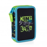 Dobbeltetui til skole Premium dinosaur