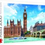 Puslespil 2000 brikker – Big Ben og Westminster Bridge, London – Trefl
