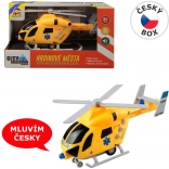 MaDe redningshelikopter med friktionsmotor med lys og lyd, 20 cm