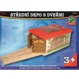 Maxim mellemstort depot til togbane med døre