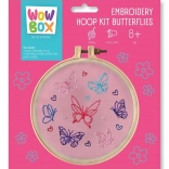 Broderisæt med motivet Sommerfugle