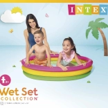 Intex oppustelig børnepool 147 × 33 cm med tre ringe