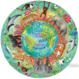 Rundt puslespil Planet B findes ikke, 500 brikker – GIBSONS