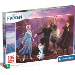 Puslespil 104 brikker DISNEY FROZEN fra Clementoni