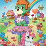 Puslespil med glimmer Treflik Familien 100 brikker