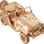 Rokr Træ 3D Puslespil Militær Jeep