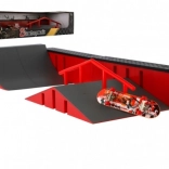 Mini skatepark med fingerboard plastiksæt