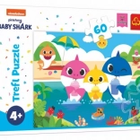 Puslespil Baby Shark – hajfamilien på ferie, 60 brikker (33 × 22 cm)