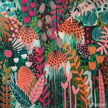 Firkantet puslespil HEYE Flowery – rubinrød solglans, 1000 brikker