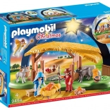 Playmobil Julekrybbe med lys