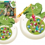 Fiskespil med stænger og lys – dinosaur