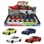 Metalmodelbil Welly BMW M4 12 cm med pullback-optræk