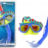 Dykker­sæt til børn med snorkel – dyremotiver, blå Bestway – Blå