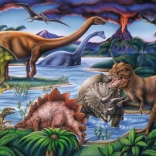 Puzzle dinosaurer fra Ravensburger - 35 brikker