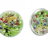 Lomme-fodboldpuslespil – dobbeltsidet kuglespil (Ø 9 cm)