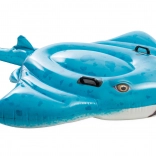 Oppustelig rokke-luftmadras med håndtag 185 × 145 cm