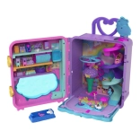 polly pocket ferie-resort i rullekuffert roll away