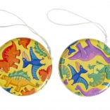 Metal-yo-yo med dinosaurmotiv