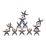 Træ-stablefigurer Søfolk