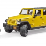 Bruder Jeep Wrangler Rubicon med cyklist og cykel