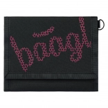 BAAGL pung i sort med rød broderi