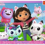 Puslespil 25 brikker med ramme Lær Gabby at kende