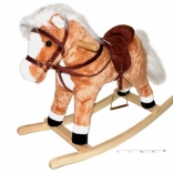 Gyngende hest med effekter brun