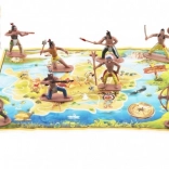 Indianerfigurer med kort