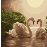 diamantmaling Svanesang 30 × 40 cm