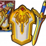 Børnesæt til krigere i EVA-skum – sværd og skjold