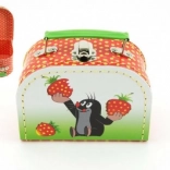 Kuffert Muldvarpen og jordbær 16 cm