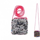 Taske med farveskiftende pailletter