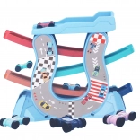 Bilbane med ramper og 4 mini-biler